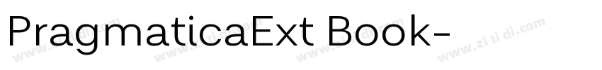 PragmaticaExt Book字体转换